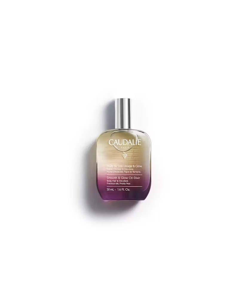 Aceite de Suavidad y Luminosidad de Caudalíe, con aceites vegetales que brindan luminosidad y ayudan a prevenir el envejecimiento cutáneo.