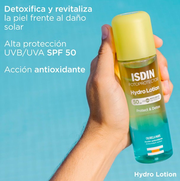 Protege tu piel del sol con ISDIN: descubre las diferencias entre HydroLotion SPF50 y Hydro Oil SPF30. Alta protección, textura ligera y beneficios hidratantes.

