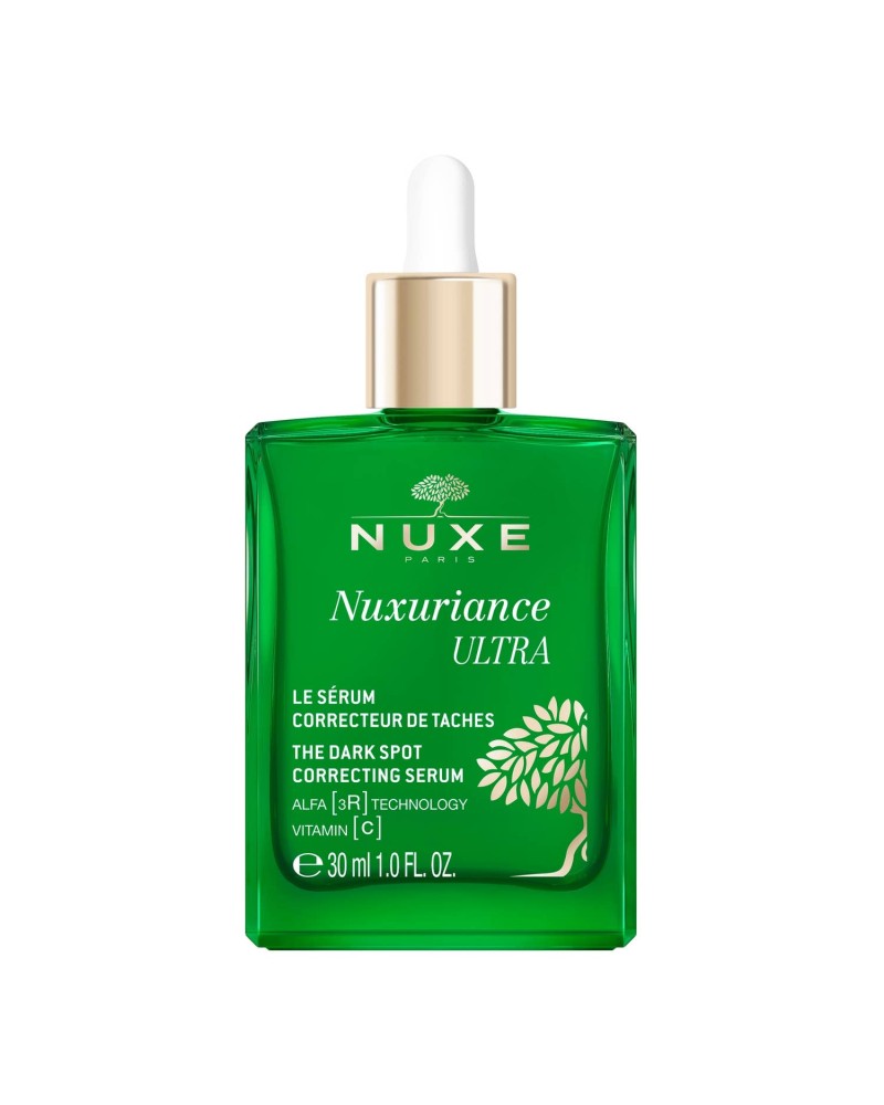 Serum nuxuriance Ultra de nuxe  corrector de manchas oscuras, tecnología Alfa 3R
