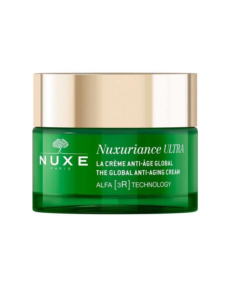 Crema antiedad global nuxuriance Ultra de nuxe, tecnología Alfa 3R